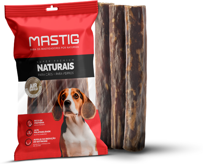 Bombom Mastig para Cães Porte Pequeno e Médio Sabor Natural 5'' - 96g