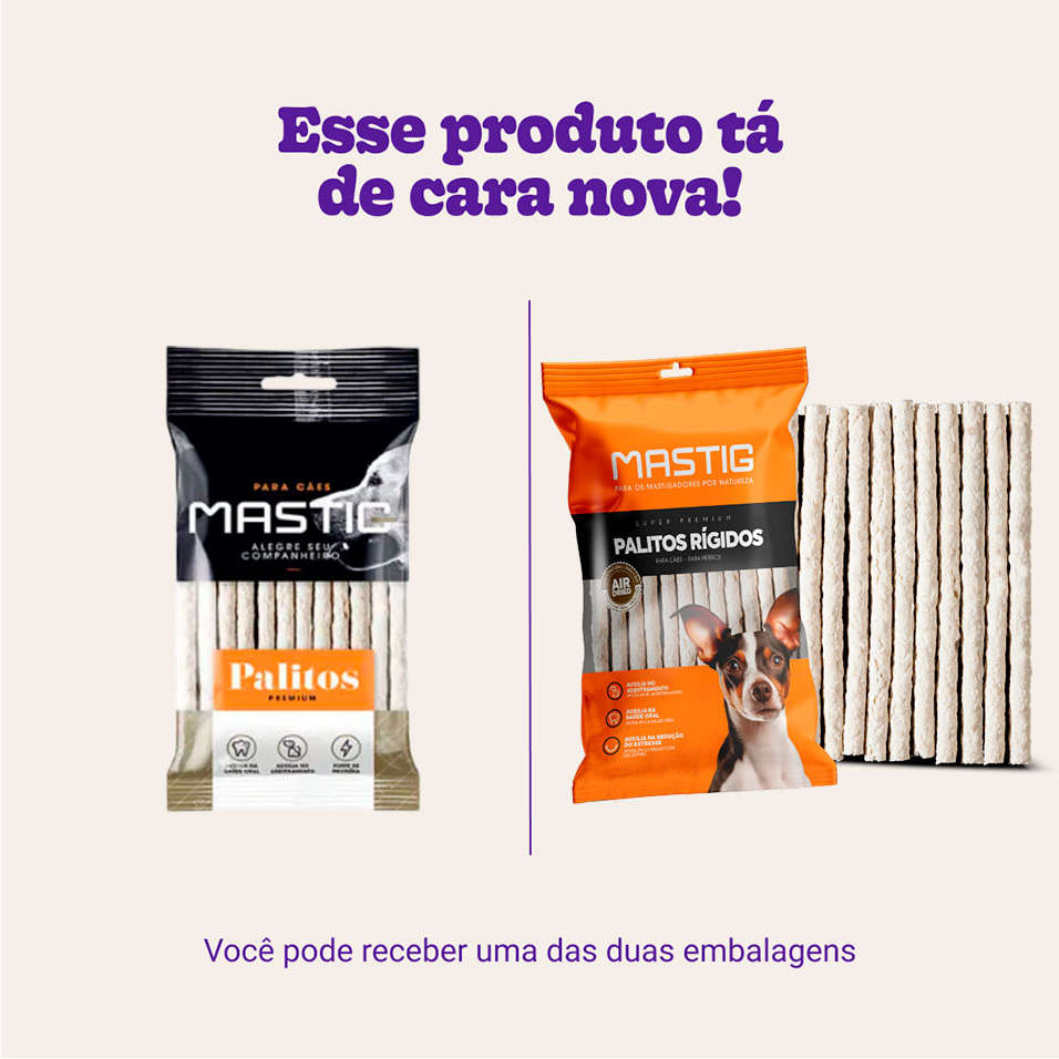 Palito Mastig para Cães Porte Pequeno e Médio Sabor Natural 6 mm - 72g