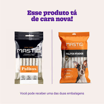 Palito Mastig para Cães Porte Pequeno e Médio Sabor Natural 10 mm
