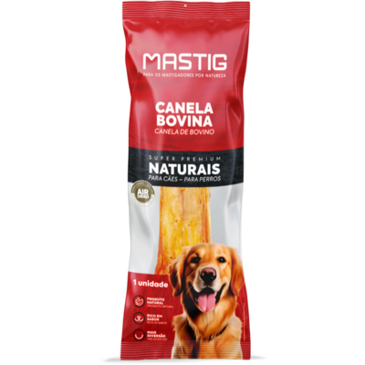 Canela Bovina Mastig para Cães Porte Pequeno e Médio Sabor Natural