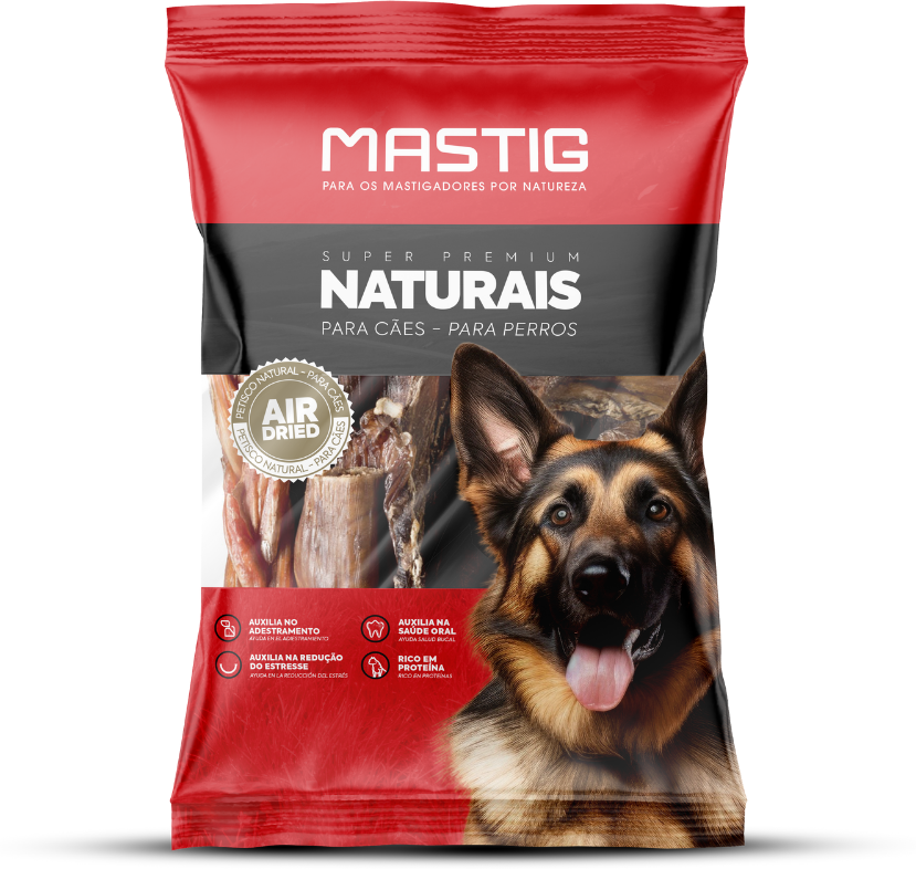 Osso Mastig para Cães Porte Pequeno e Médio Sabor Natural Sortido - 300g