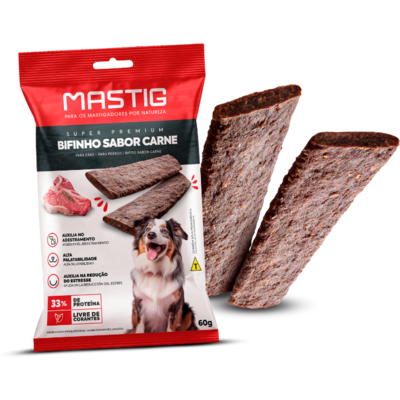 Bifinho Mastig para Cães Sabor Carne