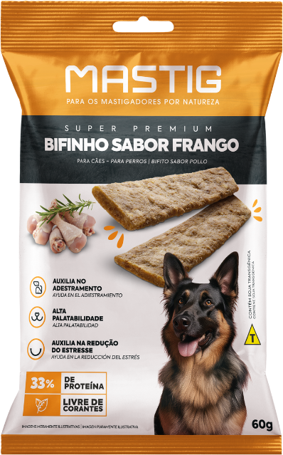 Bifinho Mastig para Cães Sabor Frango - 60g
