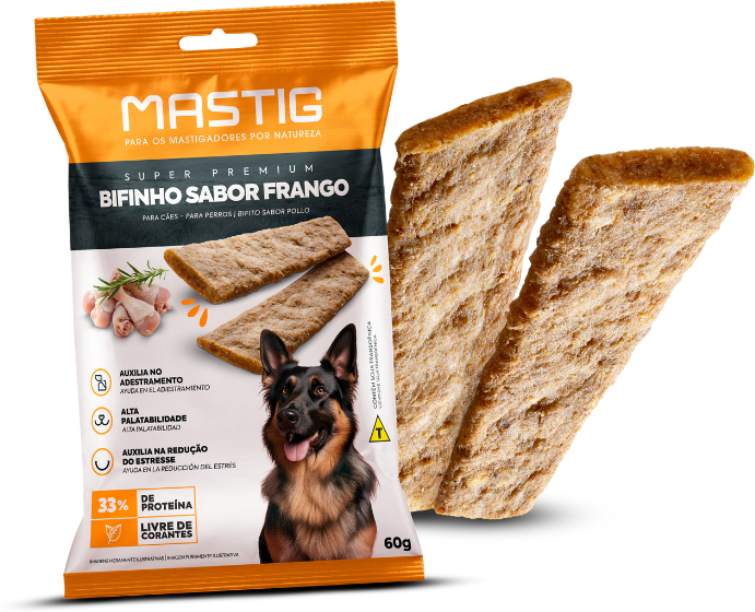 Bifinho Mastig para Cães Sabor Frango - 60g