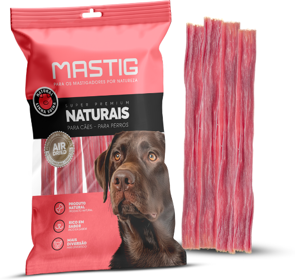 Petisco Mastig Filezinho Palito Suíno para Cães - 8 Unidades