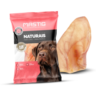 Petisco Mastig Orelha Suína para Cães