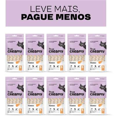 Petisco Cremoso True Creamy Sabor Frango para Gatos