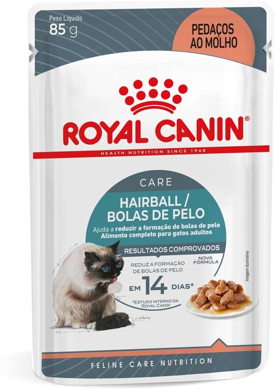 Ração Royal Canin Sachê Feline Hairball Care Eliminação de Pelos Ingeridos para Gatos - 85 g