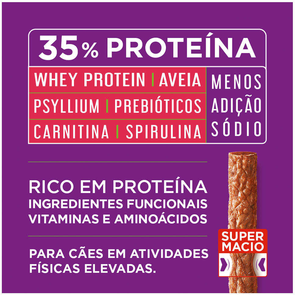Bifinho Spin Pet Fit Sport Stick para Cães Sabor Amora e Blueberry - 50g