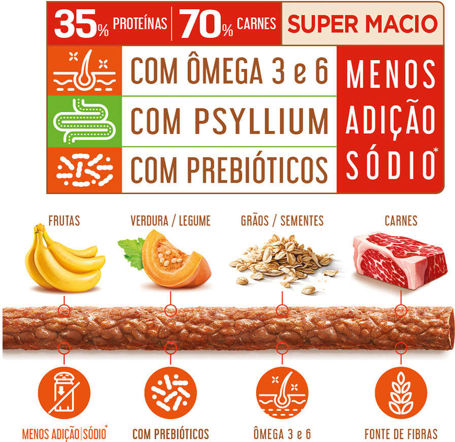Petisco Gourmet para Cães Sabor Abóbora e Aveia - 50g