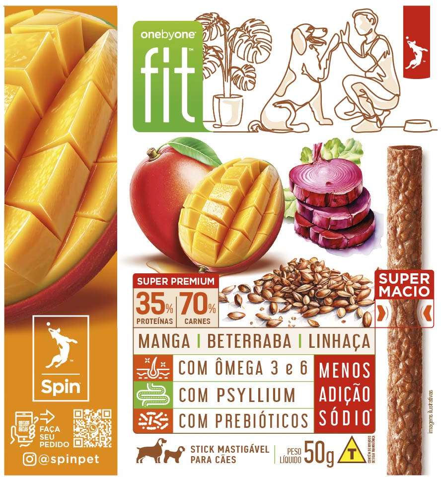 Petisco Gourmet para Cães Sabor Beterraba e Linhaça - 50g