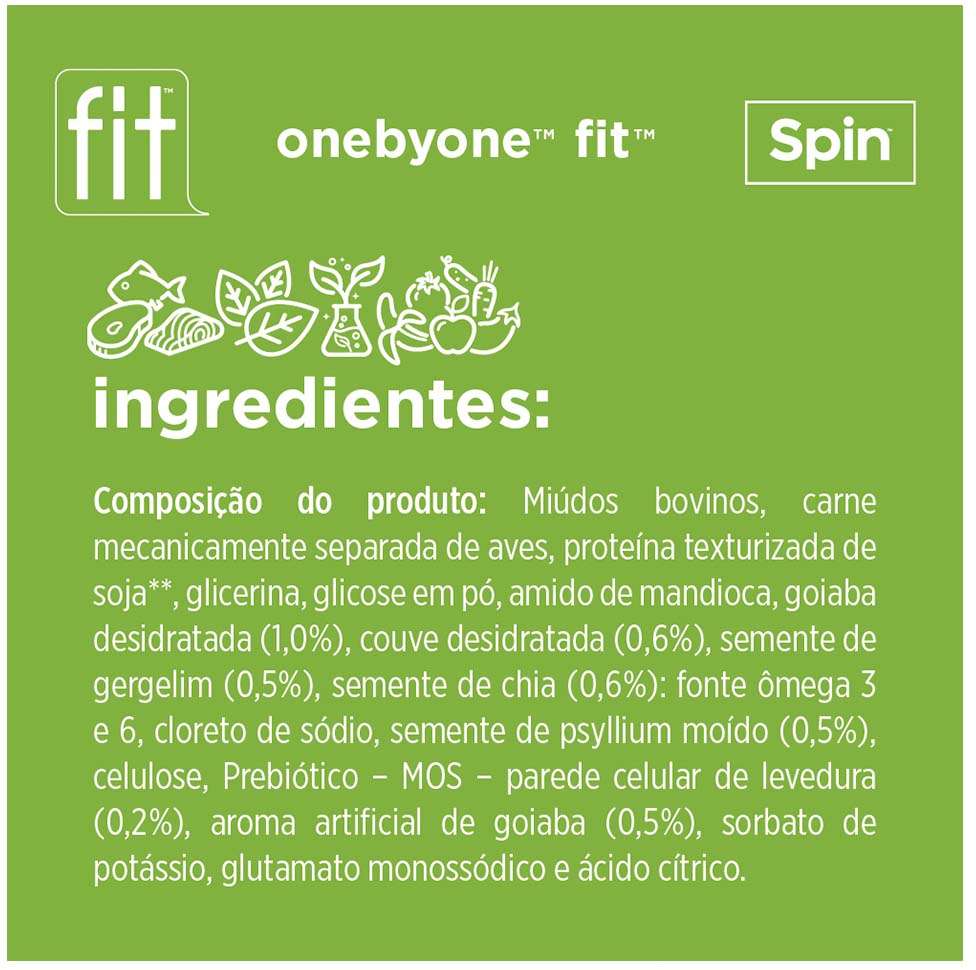 Petisco Fit para Cães Sabor Couve e Goiaba - 50g