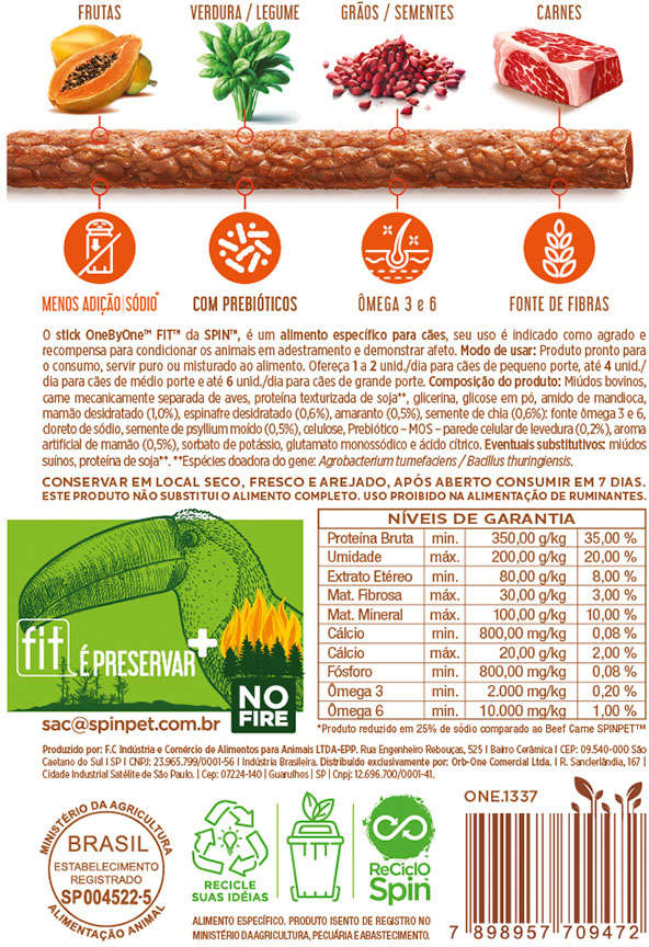 Petisco Fit para Cães Sabor Amaranto e Espinafre - 50g