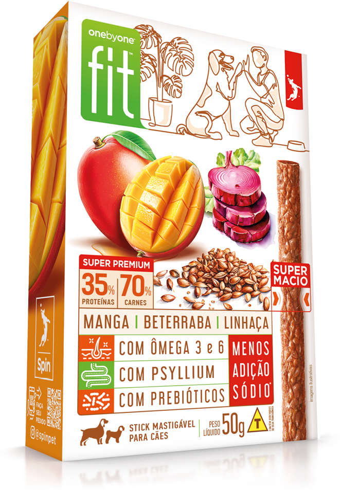 Petisco Gourmet para Cães Sabor Beterraba e Linhaça - 50g