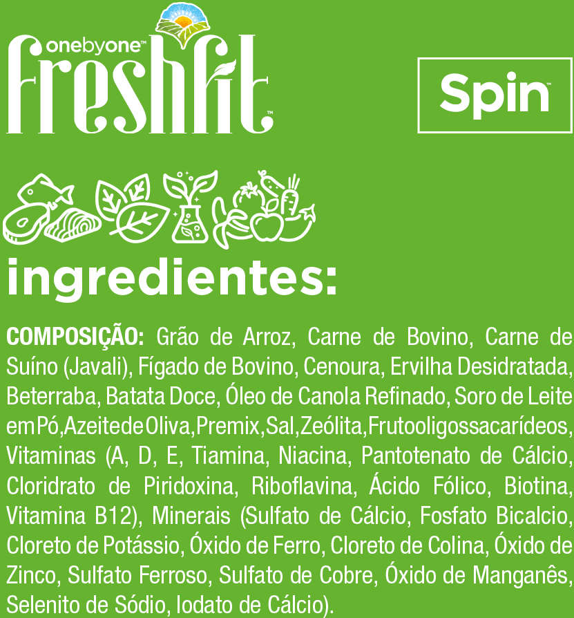 Ração Úmida Spin Pet Freshfit Select Bovino e Javali para Cães - 280 g
