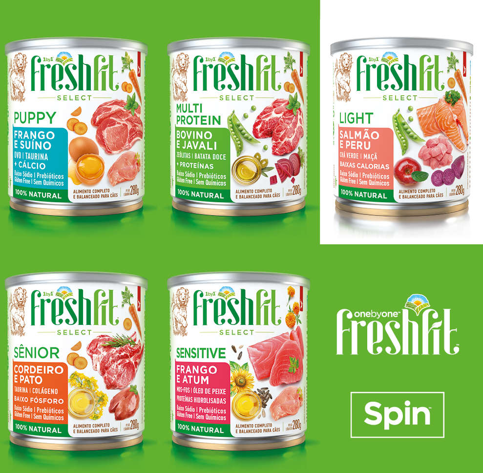 Ração Úmida Spin Pet Freshfit Select Salmão e Peru para Cães- 280 g