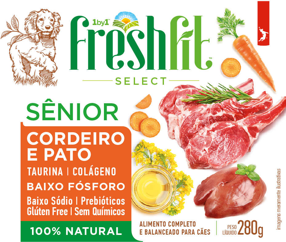Ração Úmida Spin Pet Freshfit Select Cordeiro e Pato para Cães - 280 g