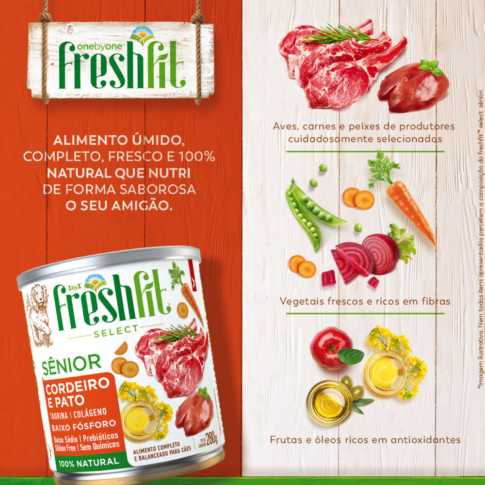 Ração Úmida Spin Pet Freshfit Select Cordeiro e Pato para Cães - 280 g