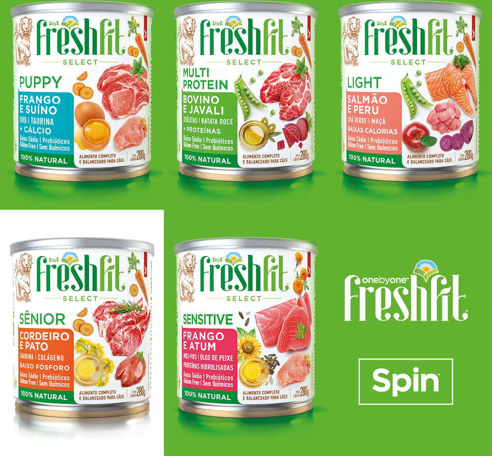 Ração Úmida Spin Pet Freshfit Select Cordeiro e Pato para Cães - 280 g