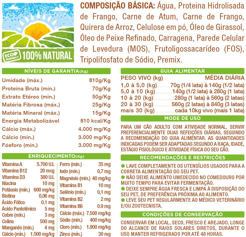 Ração Úmida Spin Pet Freshfit Select Frango e Atum para Cães - 280 g