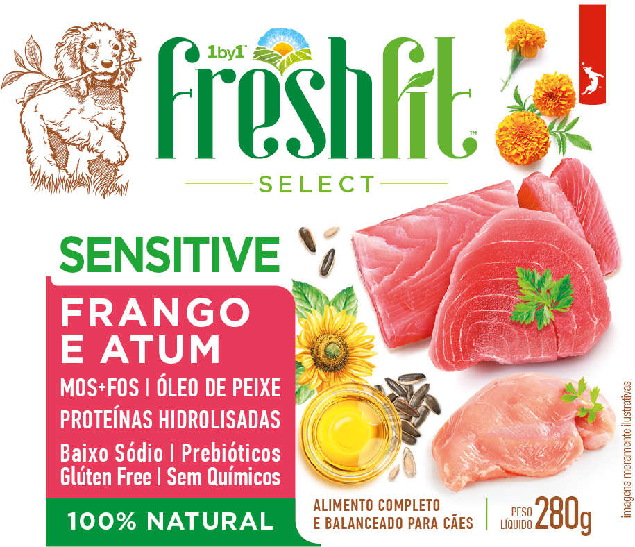 Ração Úmida Spin Pet Freshfit Select Frango e Atum para Cães - 280 g