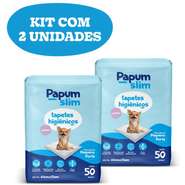 Tapete Higiênico Papum Slim Lavanda para Cães de Porte Pequeno - 100 Unidades (2 Pacotes)
