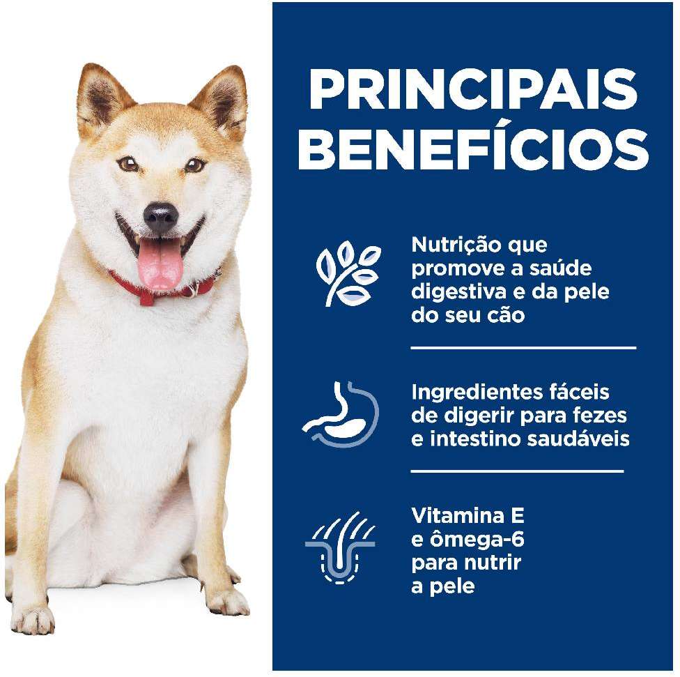 Ração Seca Hill's Science Diet Pele Sensível para Cães Adultos - 1,5Kg
