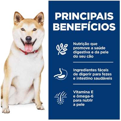 Ração Seca Hill's Science Diet Pele Sensível para Cães Adultos