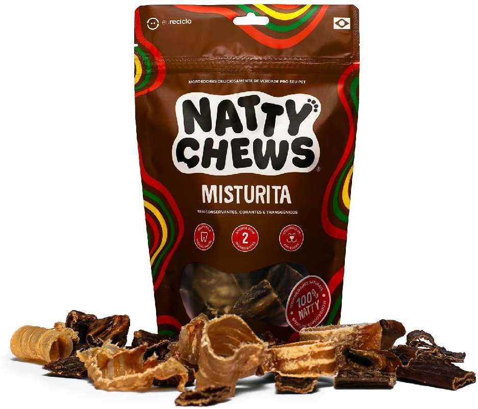 Petisco Natty Chews Misturita Sabor Natural para Cães - 100g
