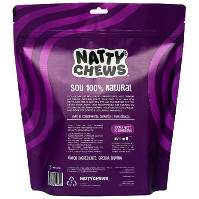 Petisco Natty Chews Orelhones Sabor Natural para Cães