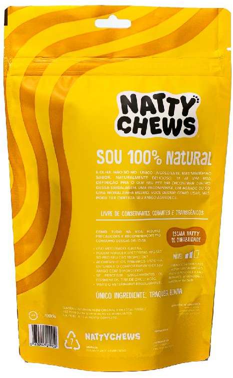 Petisco Natty Chews Traquitas Sabor Natural para Cães - 2 Unidades