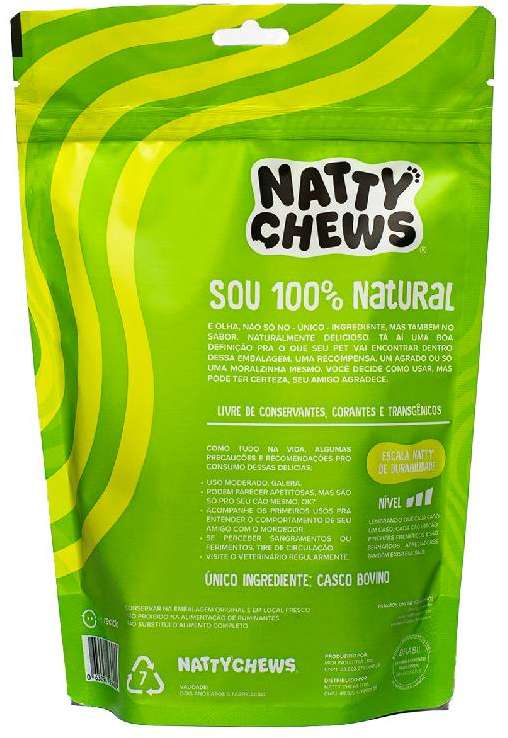 Petisco Natty Chews Caskets Sabor Natural para Cães - 3 Unidades