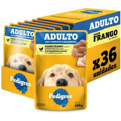 Ração Úmida Pedigree Sachê Frango ao Molho para Cães Adultos