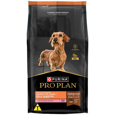 Ração Seca Nestlé Purina Pro Plan Sensitive Skin para Raças Mini e Pequenas