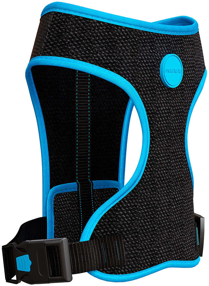 Peitoral Mesh Neon Azul para Cães - Tam. M