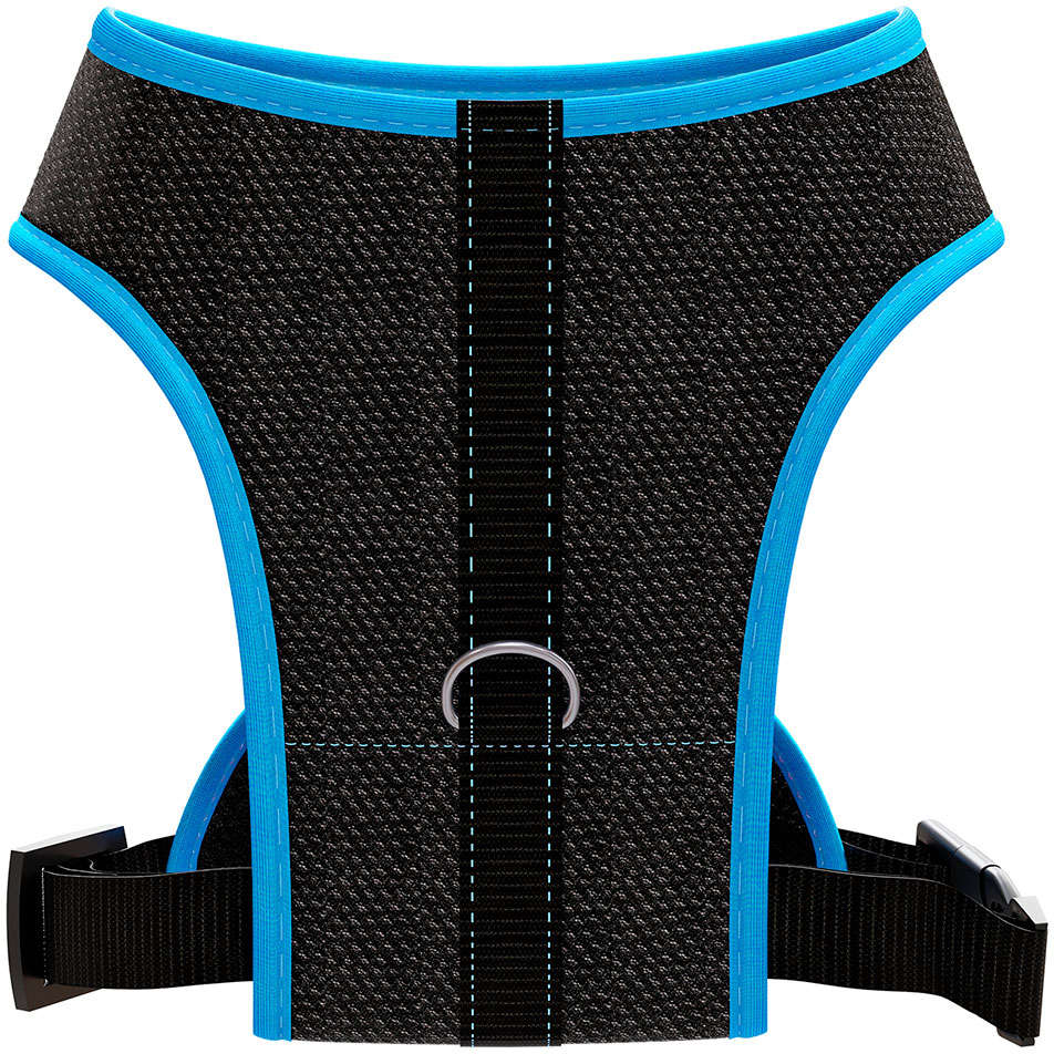 Peitoral Mesh Neon Azul para Cães - Tam. M