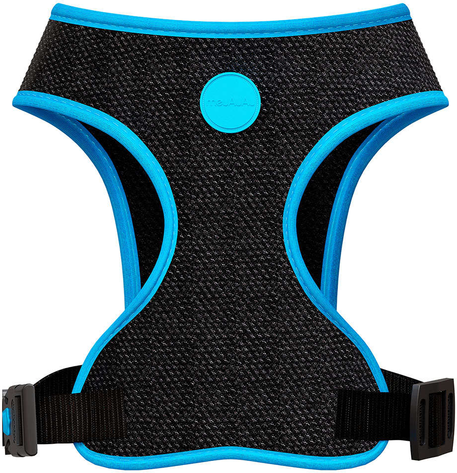 Peitoral Mesh Neon Azul para Cães - Tam. M