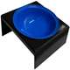 Comedouro Furacão Pet Plástico Elevado Azul
