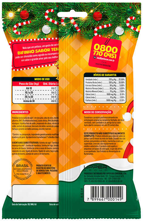 Bifinho Mastigável Petiscão para Cães Sabor Tender - 60 g