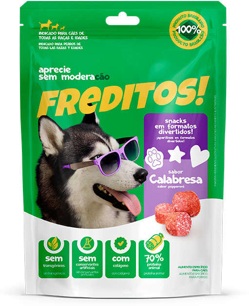 Snack Freditos para Cães Sabor Calabresa - 50 g