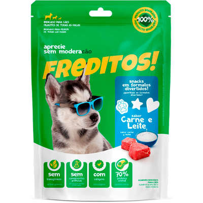 Snack Frederitos para Cães Sabor Carne e Leite