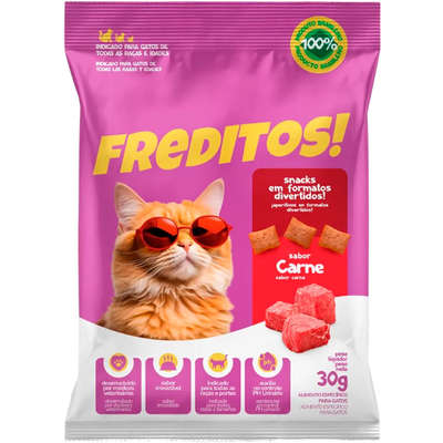Snack Frederitos para Gatos Sabor Carne
