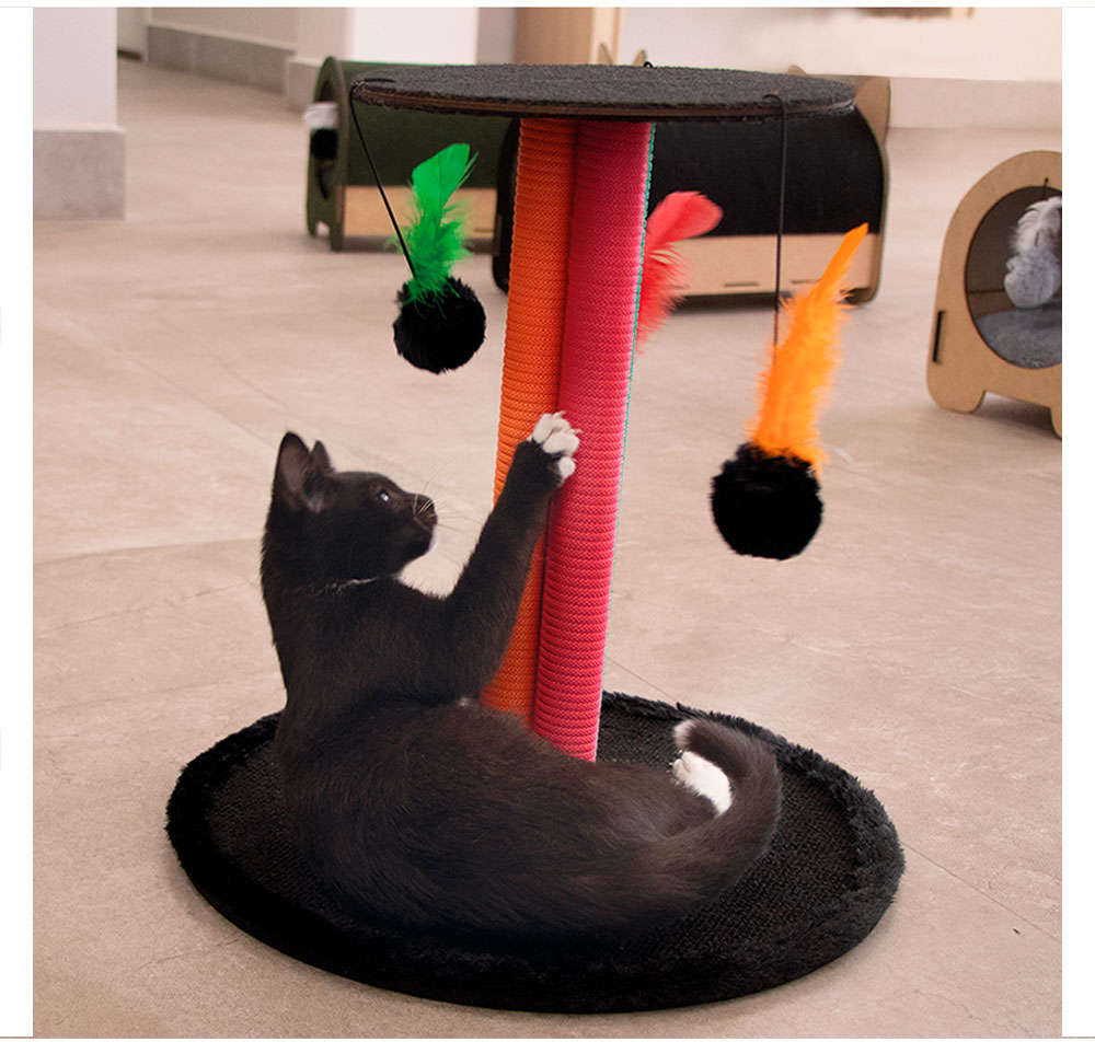 Arranhador Fábrica Pet Torre Tripla Verde - Tam. Único