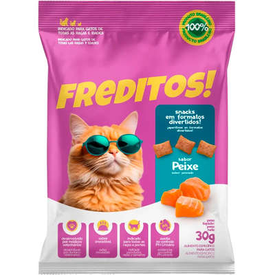 Snack Frederitos para Gatos Sabor Peixe