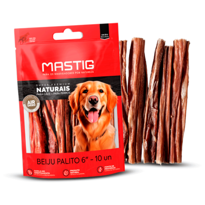 Petisco Beiju Palito Mastig Beiju Super Premium Naturais para Cães