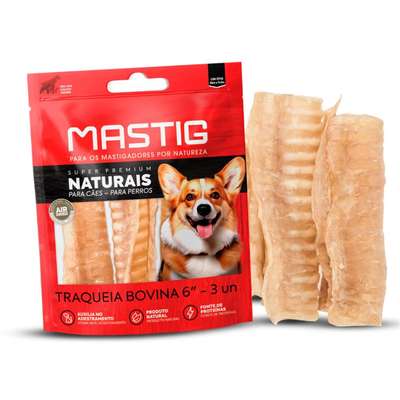 Petisco Traqueia Bovina Super Premium Naturais para Cães