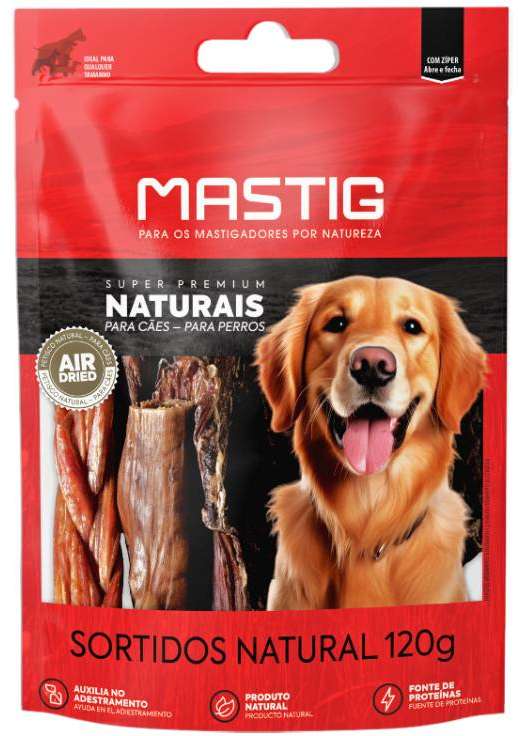Petisco Sortido Natural Mastig Super Premium Naturais para Cães - 3 Unidades