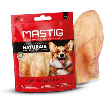 Petisco Orelha Suína Super Premium Naturais para CãesB