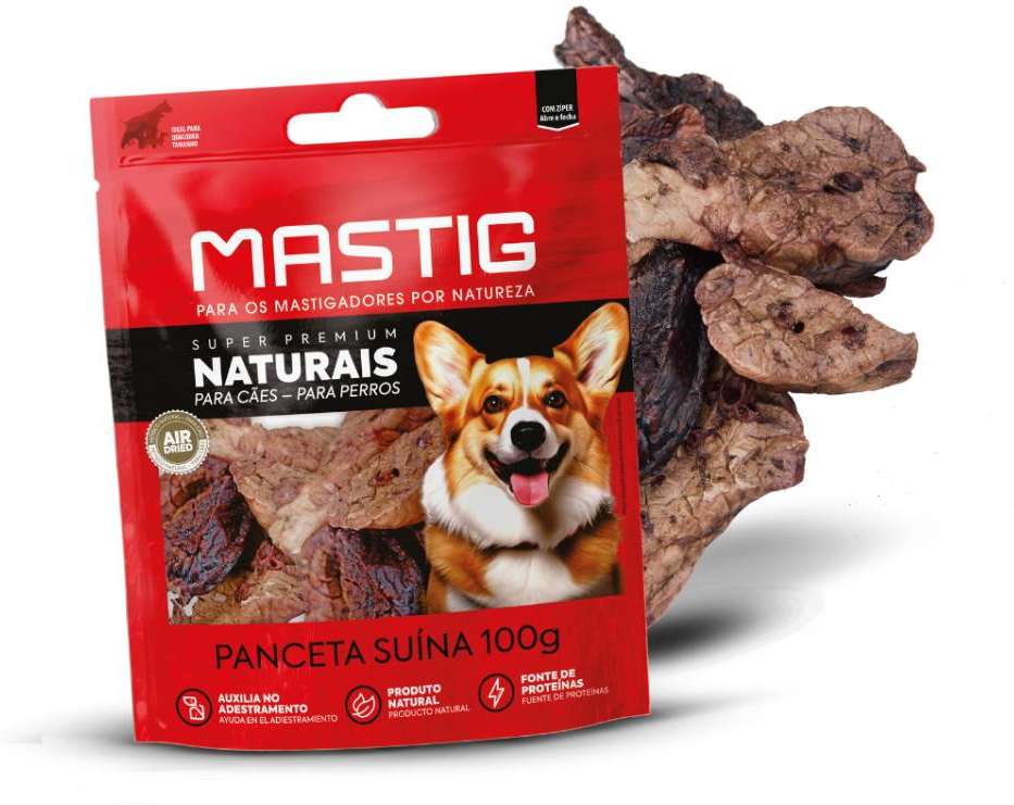 Petisco Pulmão Suíno Super Premium Naturais para Cães - 100 g