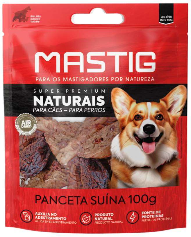 Petisco Pulmão Suíno Super Premium Naturais para Cães - 100 g